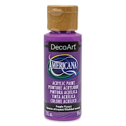 DecoArt Americana Acrylic Paint - Purple Pizzazz, 2 oz (Front of bottle)