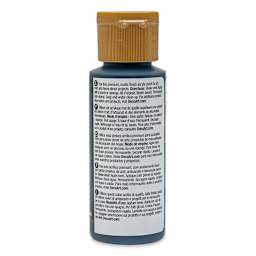 DecoArt Americana Acrylic Paint - Deep Midnight Blue, 2 oz (Back of bottle)