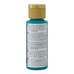 DecoArt Americana Acrylic Paint - Tropical Blue, 2 oz (Back of bottle)