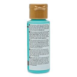 DecoArt Americana Acrylic Paint - Bahama Blue, 2 oz (Back of bottle)