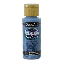 DecoArt Americana Acrylic Paint - Blue Harbor, 2 oz (Front of bottle)