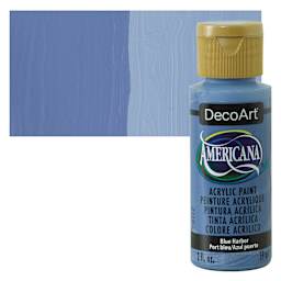 DecoArt Americana Acrylic Paint - Blue Harbor, 2 oz bottle and swatch