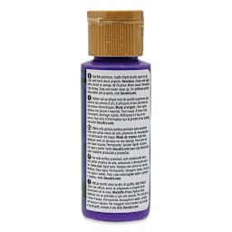 DecoArt Americana Acrylic Paint - Dioxazine Purple, 2 oz (Back of bottle)