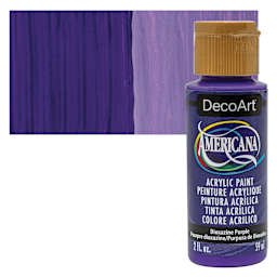 DecoArt Americana Acrylic Paint - Dioxazine Purple, 2 oz bottle and swatch
