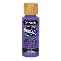 DecoArt Americana Acrylic Paint - Front of bottle of 2 oz Lavender