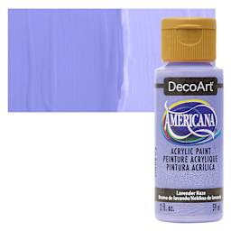 DecoArt Americana Acrylic Paint - Lavender Haze, 2 oz bottle and swatch