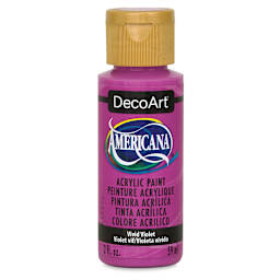 DecoArt Americana Acrylic Paint - Front of bottle of 2 oz Vivid Violet