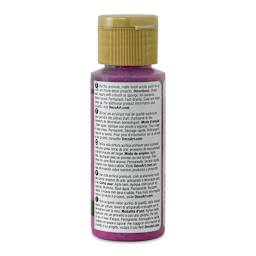 DecoArt Americana Acrylic Paint - Magenta, 2 oz (Back of bottle)