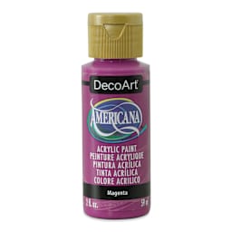 DecoArt Americana Acrylic Paint - Magenta, 2 oz (Front of bottle)