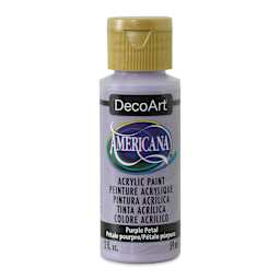DecoArt Americana Acrylic Paint - Purple Petal, 2 oz (Front of bottle)