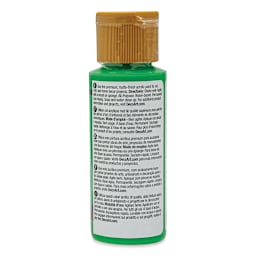 DecoArt Americana Acrylic Paint - Festive Green, 2 oz (Back of bottle)