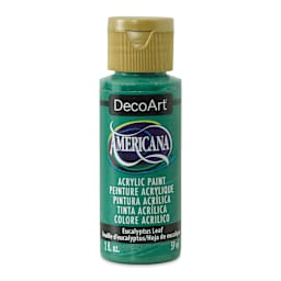 DecoArt Americana Acrylic Paint - Eucalyptus Leaf, 2 oz (Front of bottle)