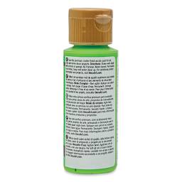 DecoArt Americana Acrylic Paint - Sour Apple, 2 oz (Back of bottle)