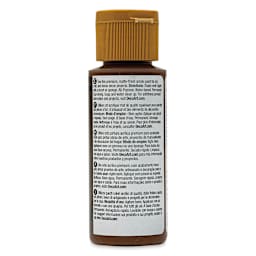 DecoArt Americana Acrylic Paint - Burnt Umber, 2 oz (Back of bottle)