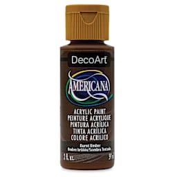 DecoArt Americana Acrylic Paint - Burnt Umber, 2 oz (Front of bottle)