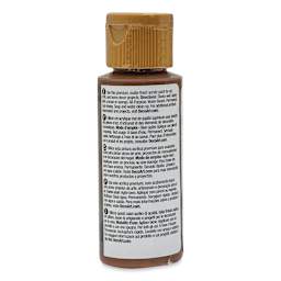 DecoArt Americana Acrylic Paint - Dark Chocolate, 2 oz (Back of bottle)