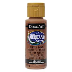 DecoArt Americana Acrylic Paint - Sable Brown, 2 oz
