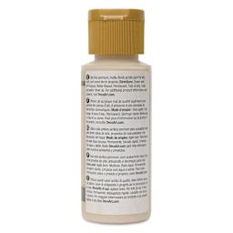 Back of DecoArt Americana Acrylic Paint - Oyster Beige, 2 oz bottle