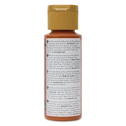 Back of DecoArt Americana Acrylic Paint - Cinnamon Stick, 2 oz bottle
