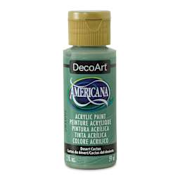 DecoArt Americana Acrylic Paint - Desert Cactus, 2 oz (Front of bottle)