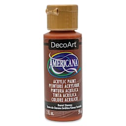DecoArt Americana Acrylic Paint - Burnt Sienna, 2 oz (Front of bottle)
