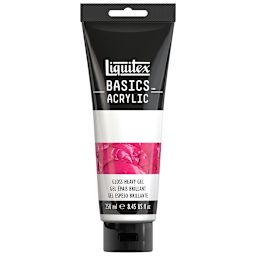 Liquitex Basics Acrylic Gel Medium - Tube of Gloss Heavy Gel shown upright