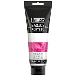 Liquitex Basics Acrylic Gel Medium - Tube of Matte Gel shown upright