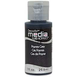 Deco Art Media Fluid Acrylic, 1 oz Bottle - Payne's Gray