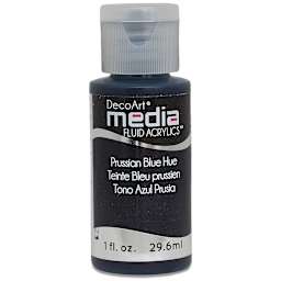 Deco Art Media Fluid Acrylic, 1 oz Bottle - Prussian Blue Hue