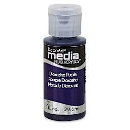 Deco Art Media Fluid Acrylic, 1 oz Bottle - Dioxazine Purple