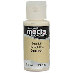 Deco Art Media Fluid Acrylic, 1 oz Bottle - Titanium Buff