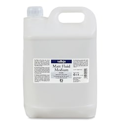Vallejo Acrylic Fluid Medium - Front of 5 Liter Matte Finish Medium Jug