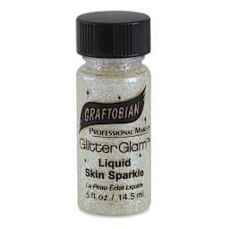 GlitterGlam Liquid Skin Sparkle - Front view of Opal Confetti bottle