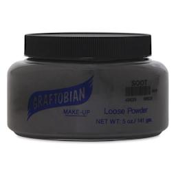 Graftobian Black Soot Powder - Front of 5 oz Jar
