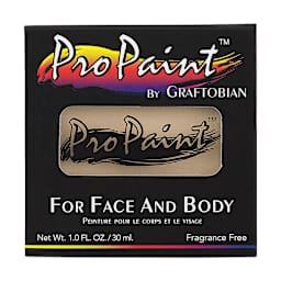 Graftobian Pro Paint Face and Body Paint - Light Cream, in packaging