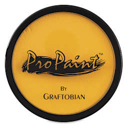 Graftobian ProPaint Face and Body Paints - Top view of 30 ml jar of Buttercup Yellow