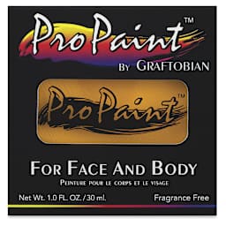 Graftobian ProPaint Face and Body Paints - Front view of package of Buttercup Yellow