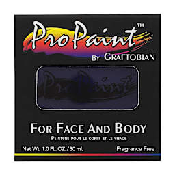 Graftobian Pro Paint Face and Body Paint - Navy Blue, in packaging