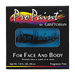 Graftobian Pro Paint Face and Body Paint - Baby Blue, in packaging