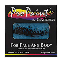 Graftobian Pro Paint Face and Body Paint - Pearl Mermaid Blue, in packaging