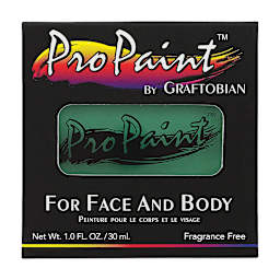 Graftobian Pro Paint Face and Body Paint - Mint Green, in packaging