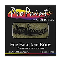 Graftobian Pro Paint Face and Body Paint - Pearl Dragonscale Green, in packaging