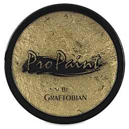 Graftobian ProPaint Face and Body Paints - Top view of jar of 30 ml Gilded Gold color