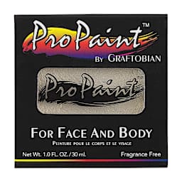 Graftobian Pro Paint Face and Body Paint - Pearl Gossamer Gold, in packaging