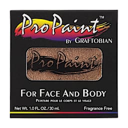 Graftobian Pro Paint Face and Body Paint - Pearl Antique Bronze, in packaging
