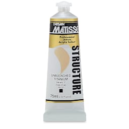 Matisse Structure Paint - Unbleached Titanium, 75 ml