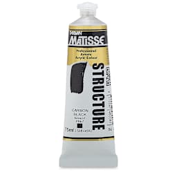 Matisse Structure Paint - Carbon Black, 75 ml