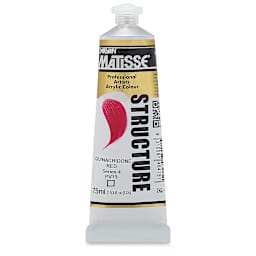 Matisse Structure Paint - Quinacridone Red, 75 ml