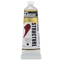 Matisse Structure Paint - Permanent Maroon, 75 ml
