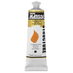 Matisse Structure Paint - Cadmium-Free Orange, 75 ml